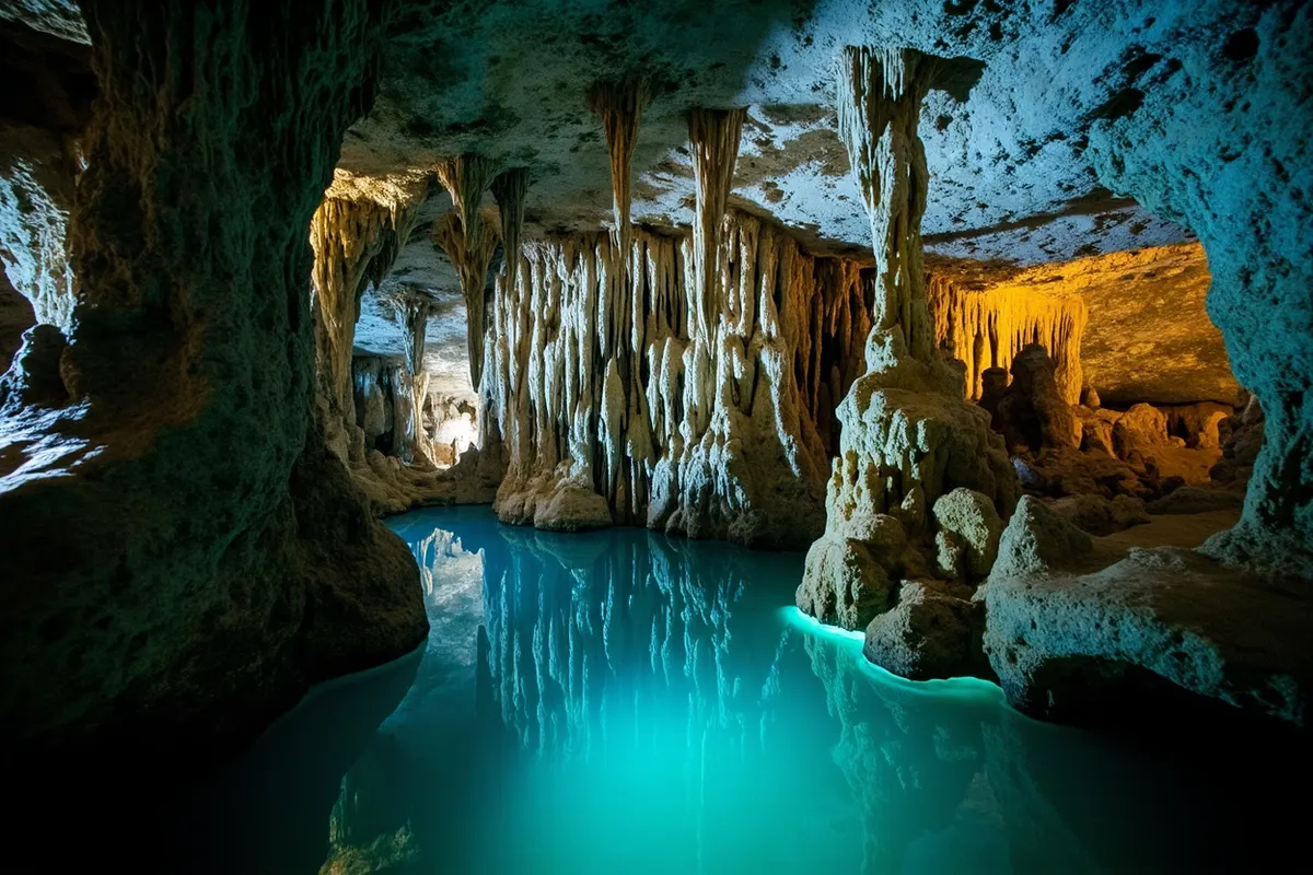 Jingpohu Karst Caves (镜泊湖熔岩洞, Jìngpō Hú Róngyán Dòng)