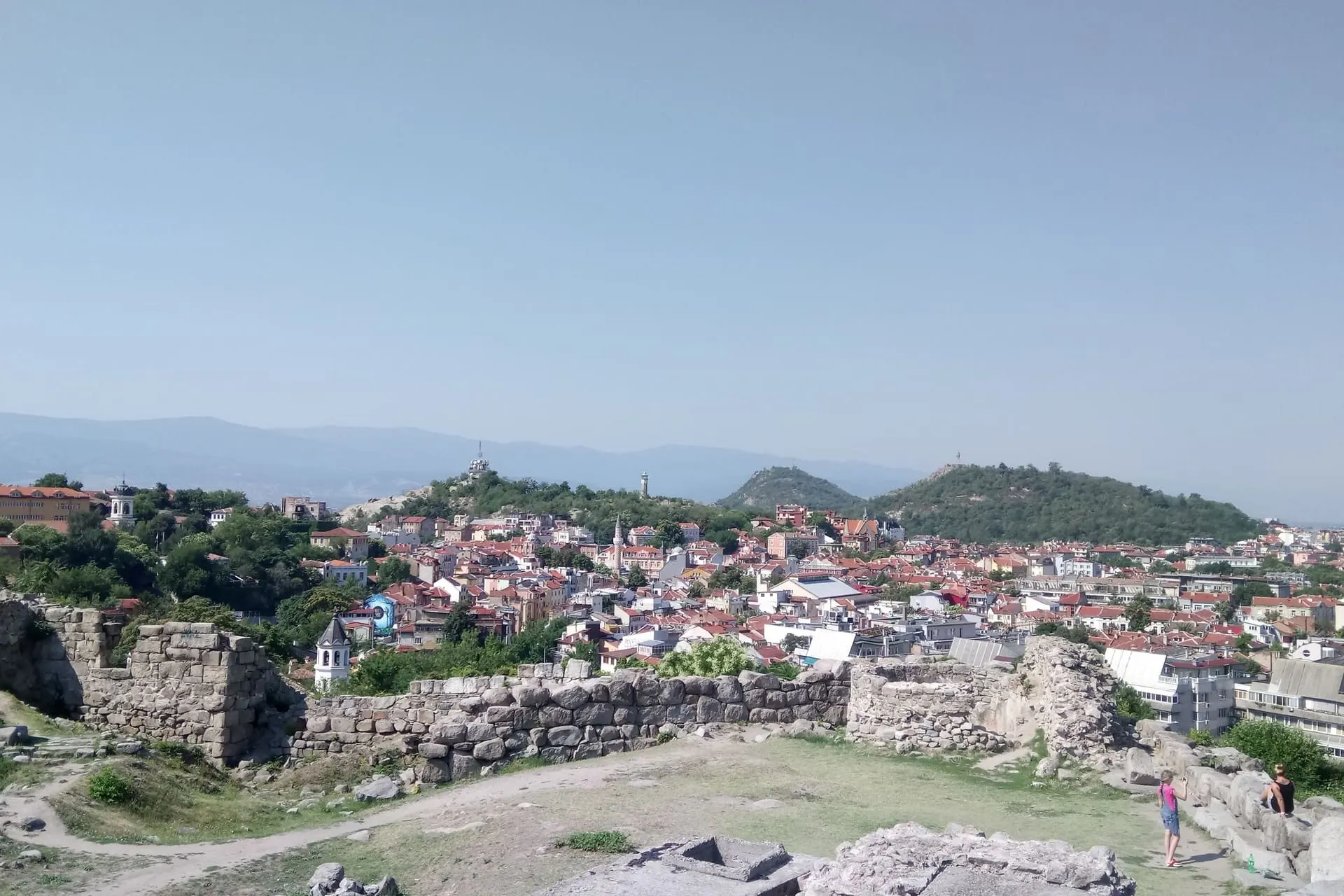 Xiamen and Gulangyu Island mountain backdrop
