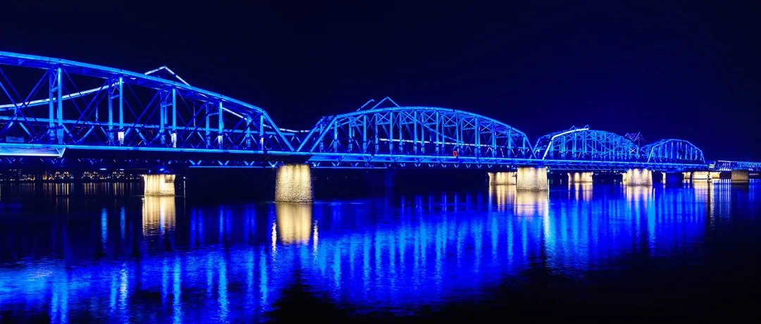 Yalu River Broken Bridge, Dandong, China